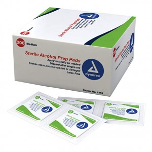 [美國直送 醫用品牌 ] Dynarex Sterile Alcohol Pads 70% 酒精消毒濕巾 (獨立包裝 散裝 20塊)  